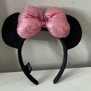 Disney headband ear in pink sequin and black by Disney